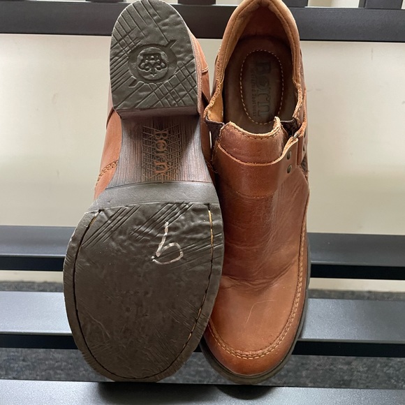 NWOT Born Nyssa leather bootie stacked heel 8.5 - Picture 6 of 7